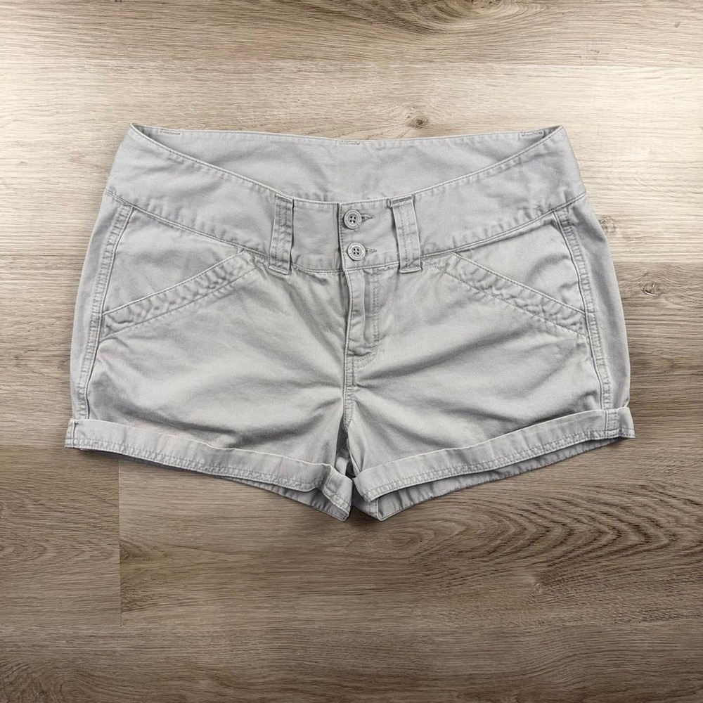 The North Face Grey Cotton Twill Cuffed Utility Shorts 12